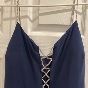 Nordstrom Jump Apparel Navy Floor Length Dress